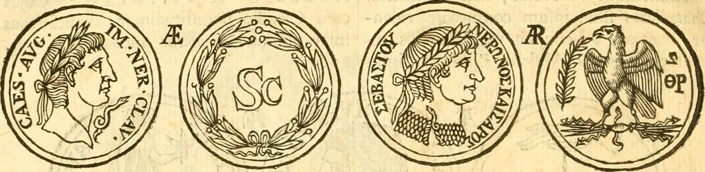 An illustration from C. Suetonius Tranquillus ex recensione Joannis Georgii Graevii ... : accedunt notae selectiores aliorum, 1708, leaf 1143