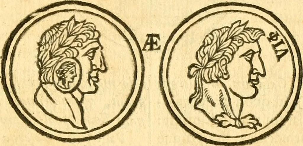 An illustration from C. Suetonius Tranquillus ex recensione Joannis Georgii Graevii ... : accedunt notae selectiores aliorum, 1708, leaf 1150