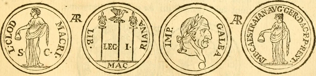 An illustration from C. Suetonius Tranquillus ex recensione Joannis Georgii Graevii ... : accedunt notae selectiores aliorum, 1708, leaf 1152