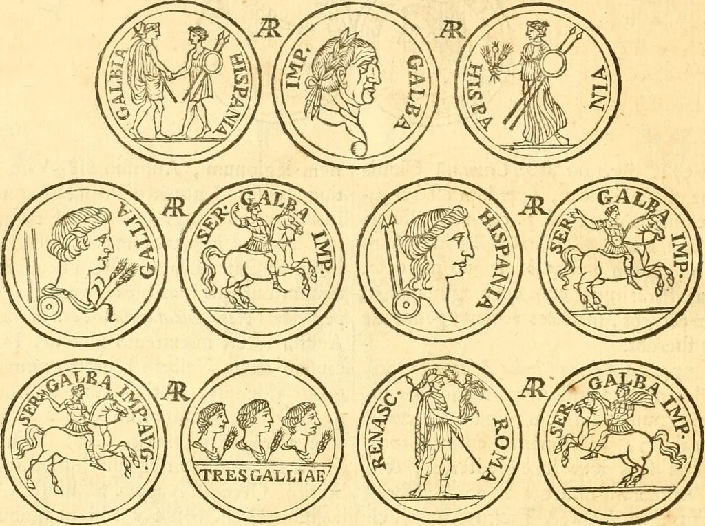 An illustration from C. Suetonius Tranquillus ex recensione Joannis Georgii Graevii ... : accedunt notae selectiores aliorum, 1708, leaf 1153