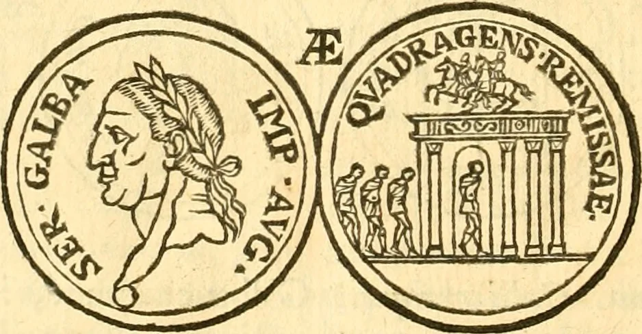 An illustration from C. Suetonius Tranquillus ex recensione Joannis Georgii Graevii ... : accedunt notae selectiores aliorum, 1708, leaf 1153