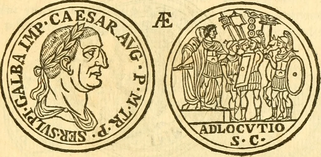 An illustration from C. Suetonius Tranquillus ex recensione Joannis Georgii Graevii ... : accedunt notae selectiores aliorum, 1708, leaf 1154