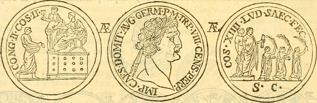 An illustration from C. Suetonius Tranquillus ex recensione Joannis Georgii Graevii ... : accedunt notae selectiores aliorum, 1708, leaf 1173