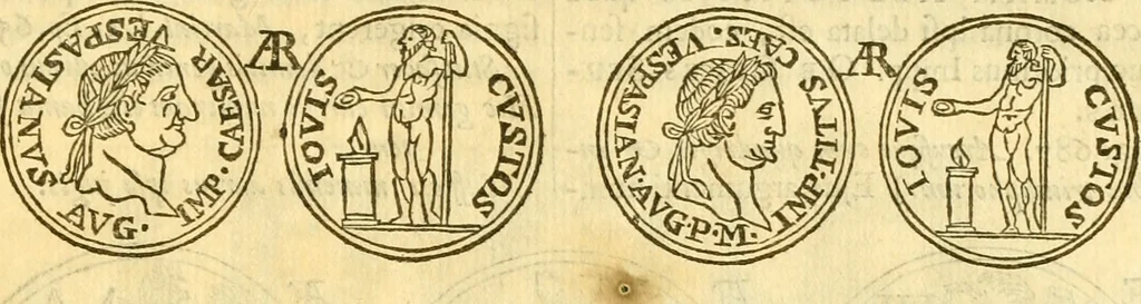 An illustration from C. Suetonius Tranquillus ex recensione Joannis Georgii Graevii ... : accedunt notae selectiores aliorum, 1708, leaf 1174