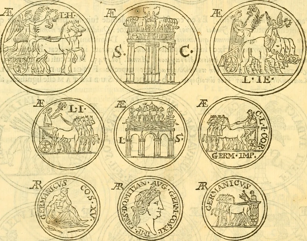 An illustration from C. Suetonius Tranquillus ex recensione Joannis Georgii Graevii ... : accedunt notae selectiores aliorum, 1708, leaf 1175