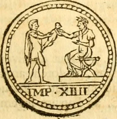 An illustration from C. Suetonius Tranquillus ex recensione Joannis Georgii Graevii ... : accedunt notae selectiores aliorum, 1708, leaf 192
