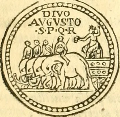 An illustration from C. Suetonius Tranquillus ex recensione Joannis Georgii Graevii ... : accedunt notae selectiores aliorum, 1708, leaf 323