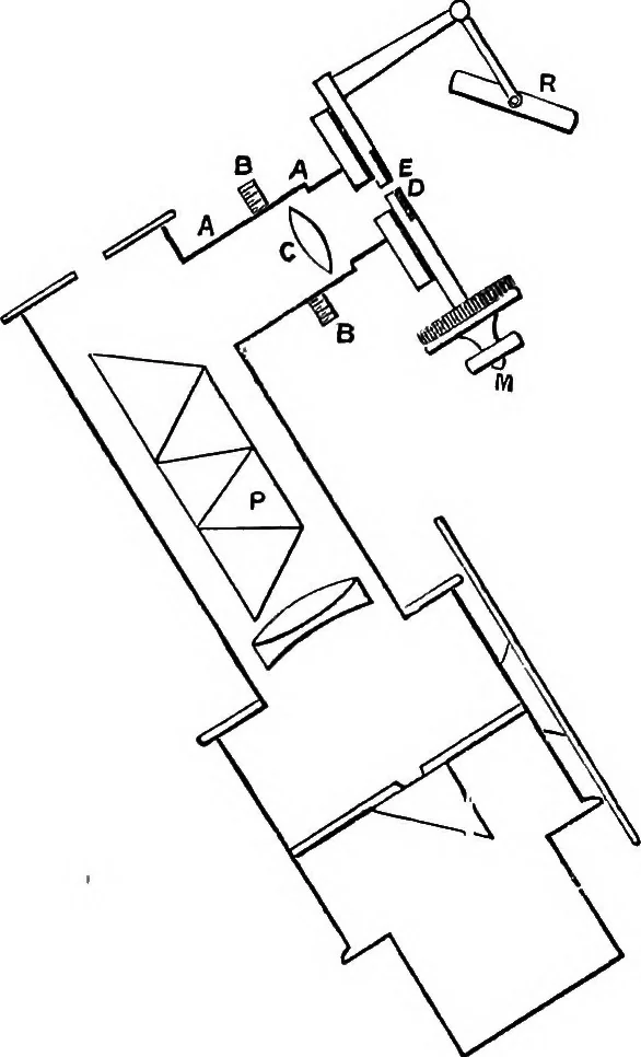 An illustration from The spectroscope in medicine, 1880, leaf 45