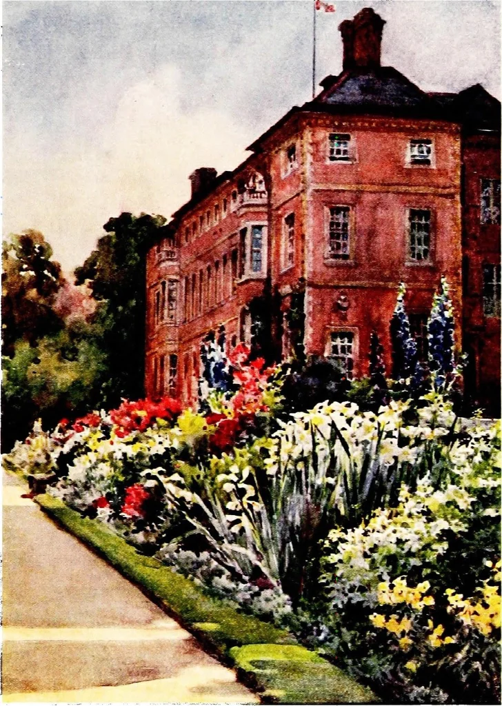 An illustration from A book of English gardens, written, 1906, leaf 230
