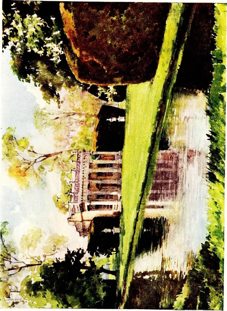 An illustration from A book of English gardens, written, 1906, leaf 394