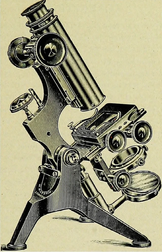 An illustration from The microscope; an introduction to the microscopic methods and to histology, 1911, leaf 12