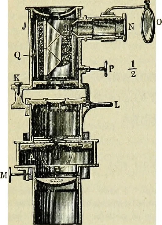 An illustration from The microscope; an introduction to the microscopic methods and to histology, 1911, leaf 175