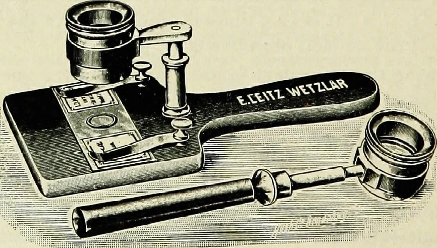 An illustration from The microscope; an introduction to the microscopic methods and to histology, 1911, leaf 211