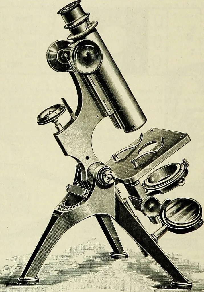 An illustration from The microscope; an introduction to the microscopic methods and to histology, 1911, leaf 221