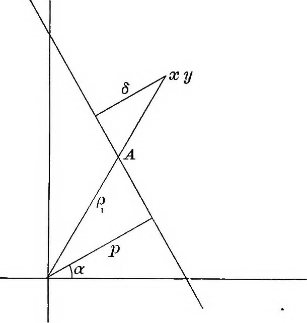 An illustration from Non-Euclidean geometry, 1901, leaf 82