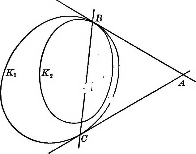 An illustration from Higher geometry; an introduction to advanced methods in analytic geometry, 1922, leaf 106