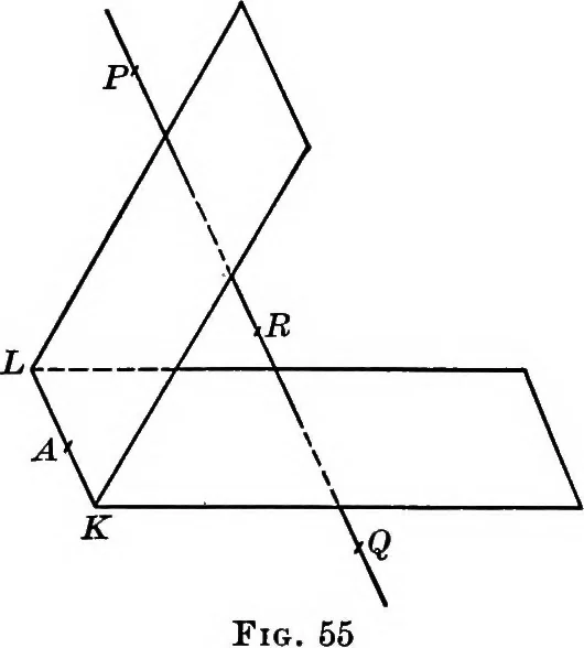 An illustration from Higher geometry; an introduction to advanced methods in analytic geometry, 1922, leaf 236