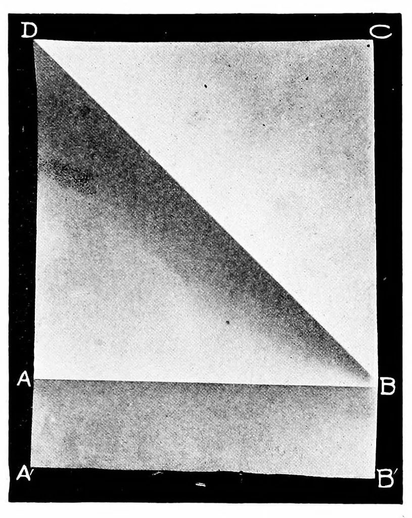 An illustration from T. Sundara Row's Geometric exercises in paper folding;, 1901, leaf 22