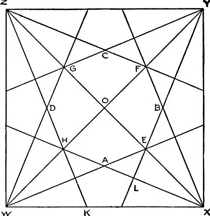 An illustration from T. Sundara Row's Geometric exercises in paper folding;, 1901, leaf 61