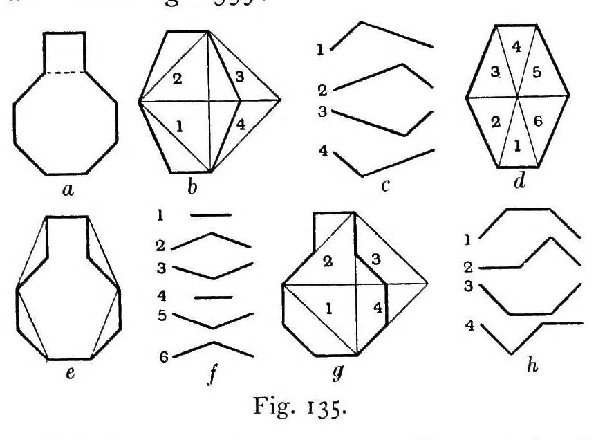 An illustration from New mathematical pastimes, 1921, leaf 128