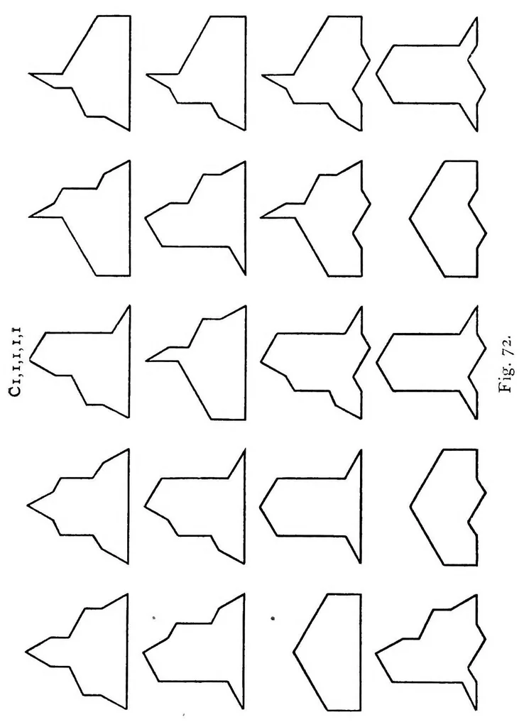 An illustration from New mathematical pastimes, 1921, leaf 78