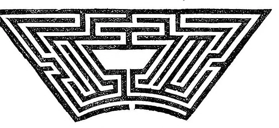 An illustration from Mathematical recreations and essays, 1922, leaf 207