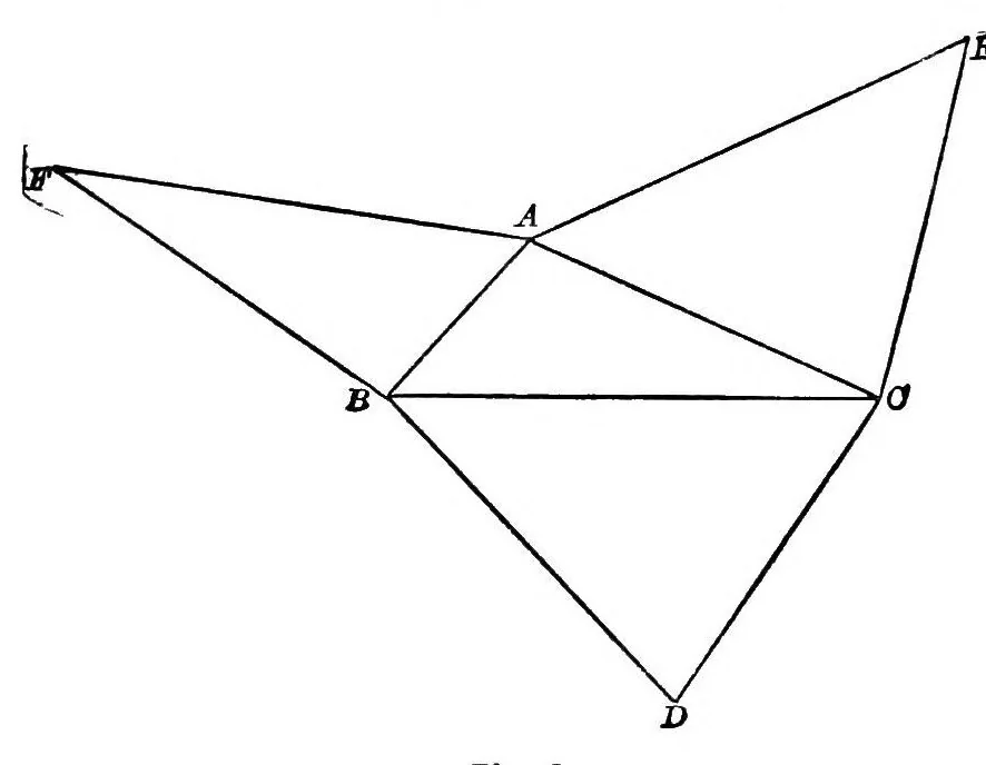 An illustration from Mathematical essays and recreations, 1898, leaf 101