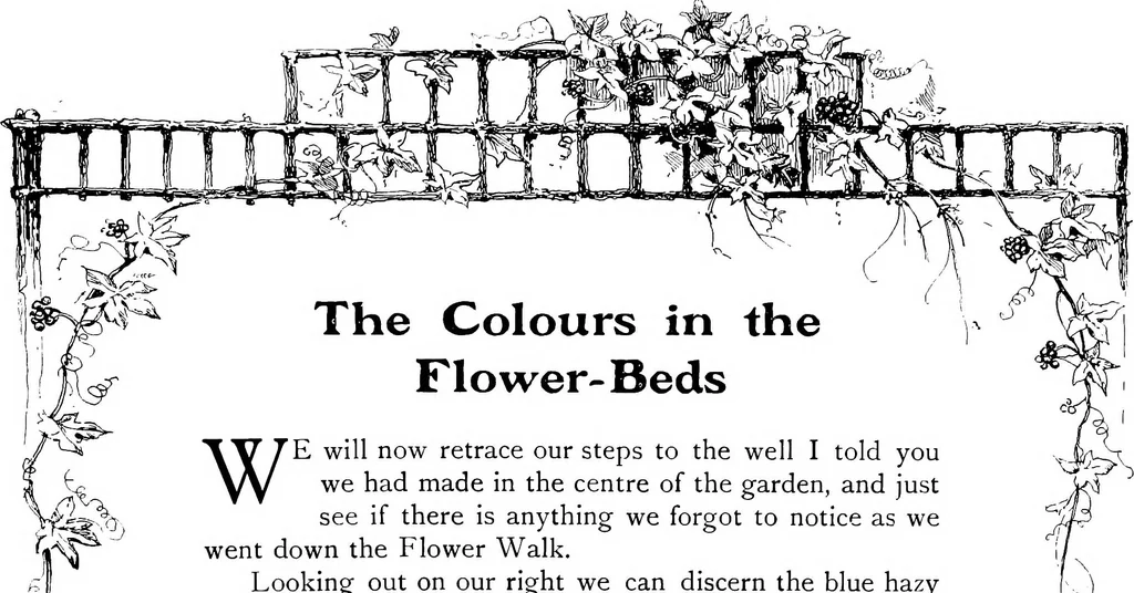 An illustration from The garden that we made, 1920, leaf 34