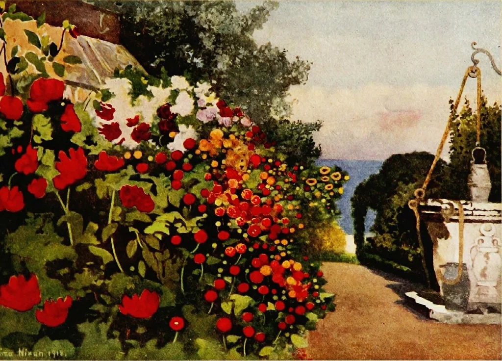 An illustration from Royal palaces & gardens, 1916, leaf 125