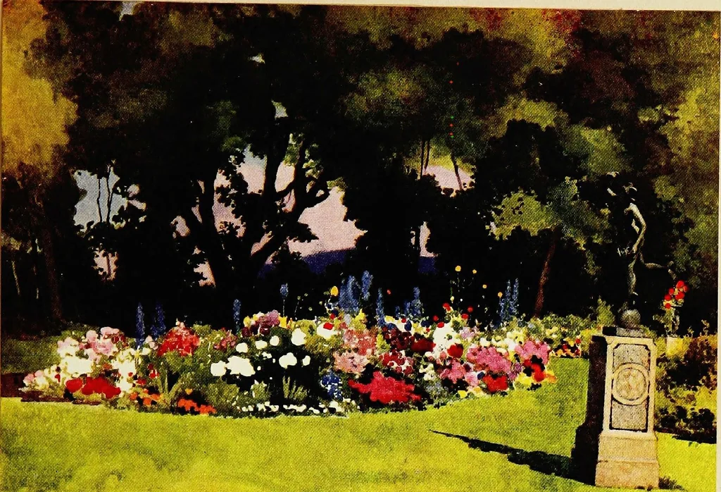 An illustration from Royal palaces & gardens, 1916, leaf 143