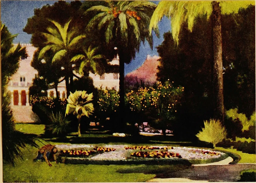 An illustration from Royal palaces & gardens, 1916, leaf 161