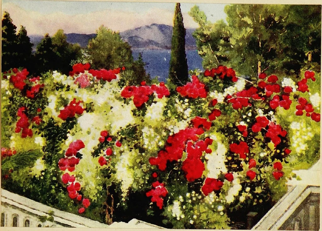 An illustration from Royal palaces & gardens, 1916, leaf 179