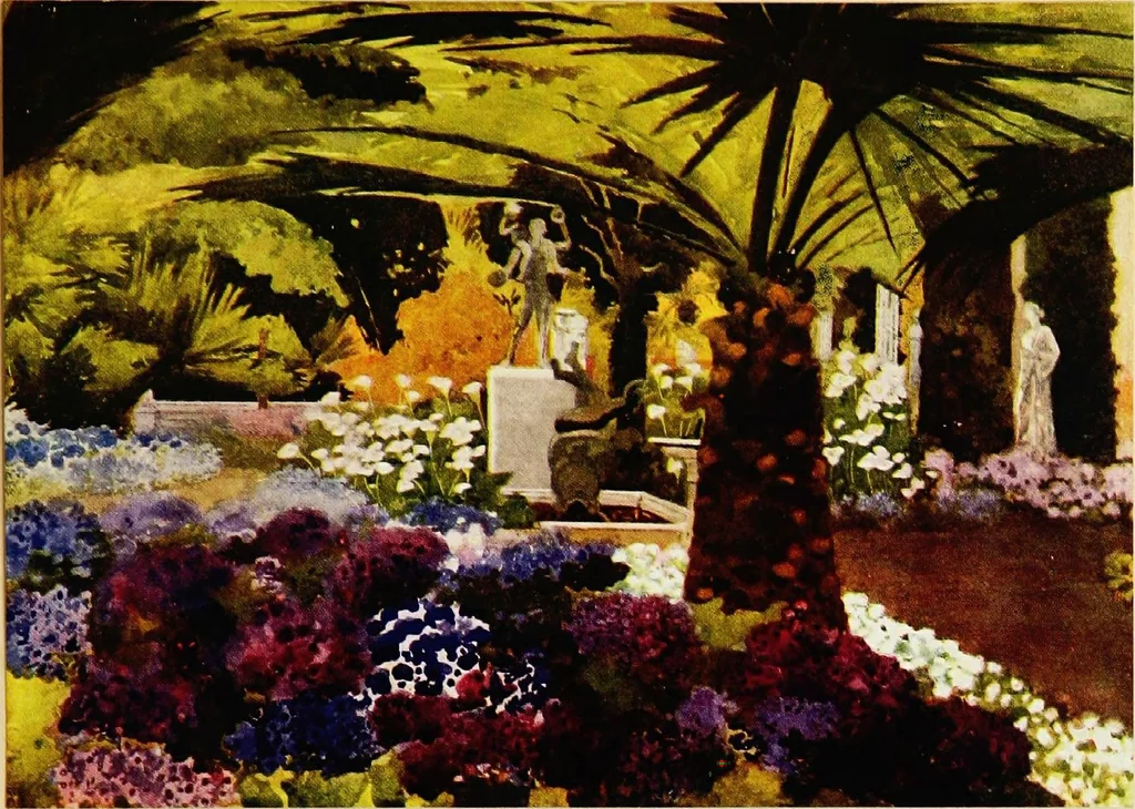 An illustration from Royal palaces & gardens, 1916, leaf 183