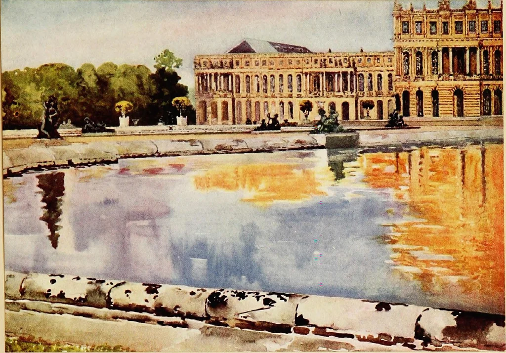An illustration from Royal palaces & gardens, 1916, leaf 227