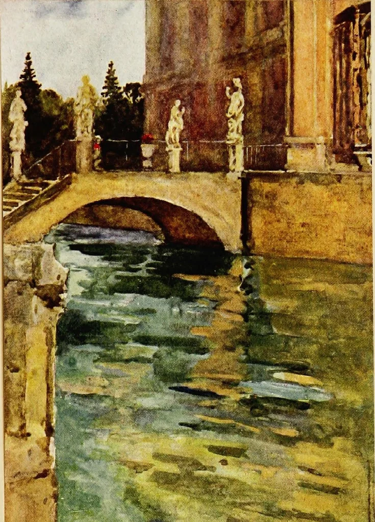 An illustration from Royal palaces & gardens, 1916, leaf 267