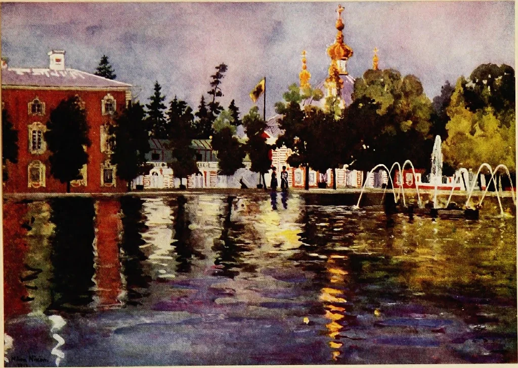 An illustration from Royal palaces & gardens, 1916, leaf 289