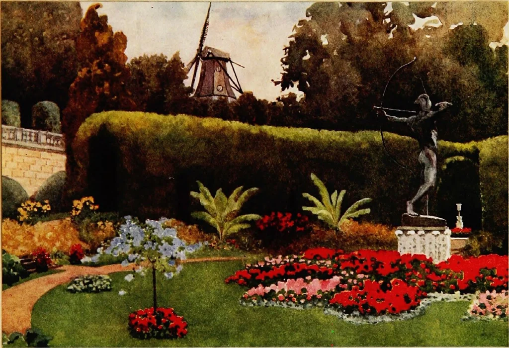 An illustration from Royal palaces & gardens, 1916, leaf 311