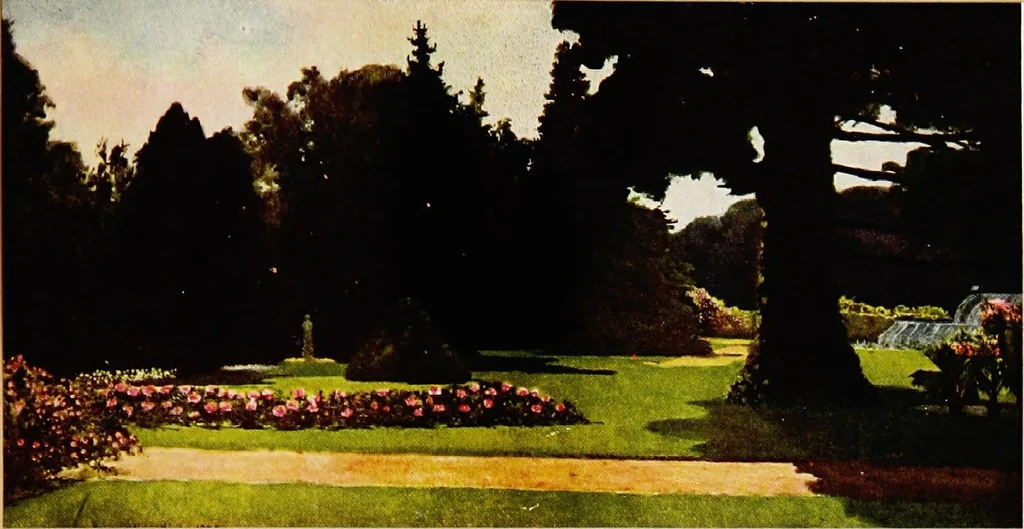 An illustration from Royal palaces & gardens, 1916, leaf 329