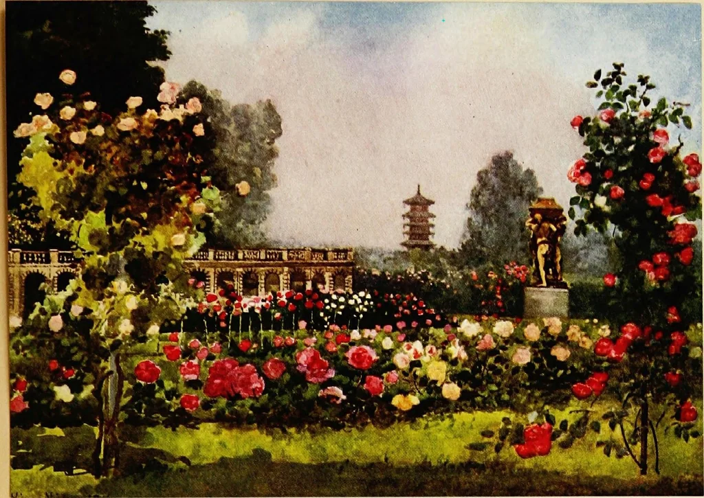 An illustration from Royal palaces & gardens, 1916, leaf 333