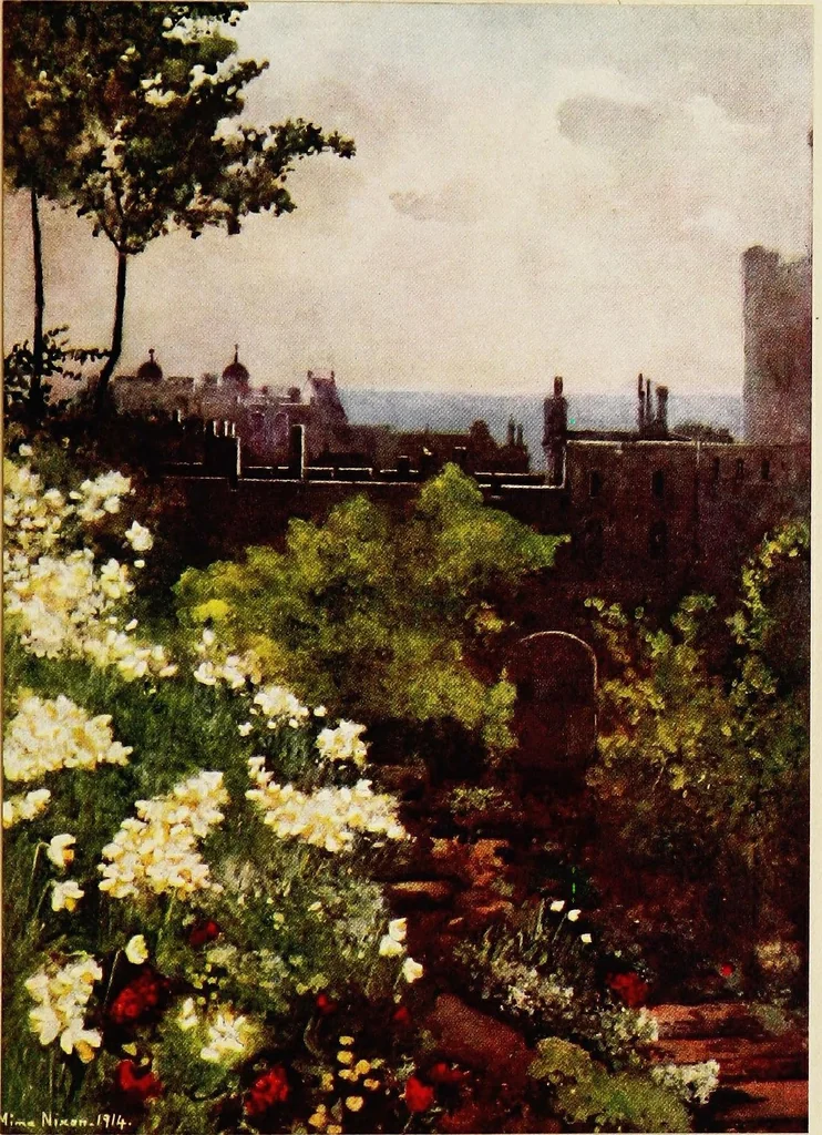 An illustration from Royal palaces & gardens, 1916, leaf 71