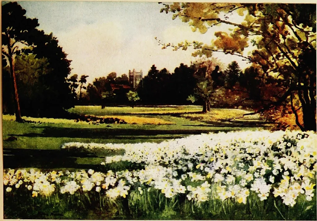 An illustration from Royal palaces & gardens, 1916, leaf 85