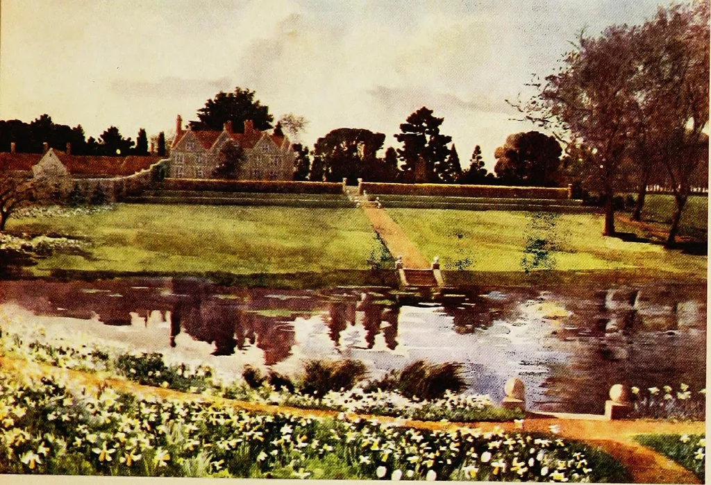 An illustration from Royal palaces & gardens, 1916, leaf 91