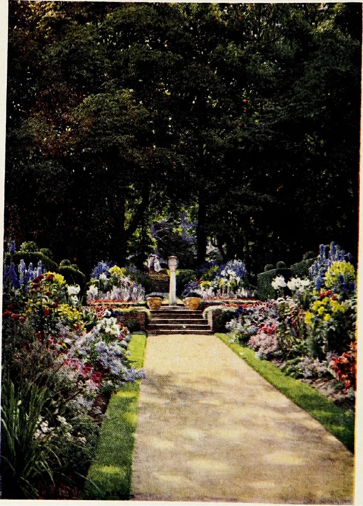 An illustration from Gardens of England, 1911, leaf 11