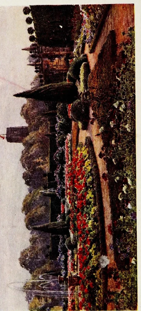 An illustration from Gardens of England, 1911, leaf 131