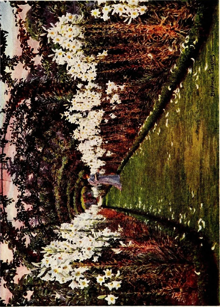 An illustration from Gardens of England, 1911, leaf 251