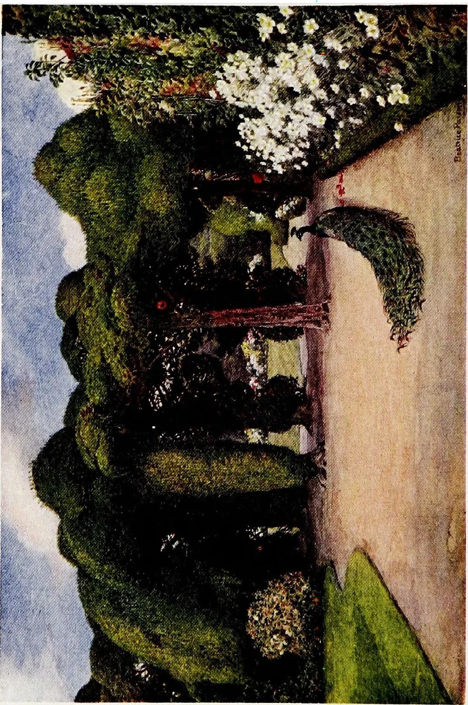 An illustration from Gardens of England, 1911, leaf 275