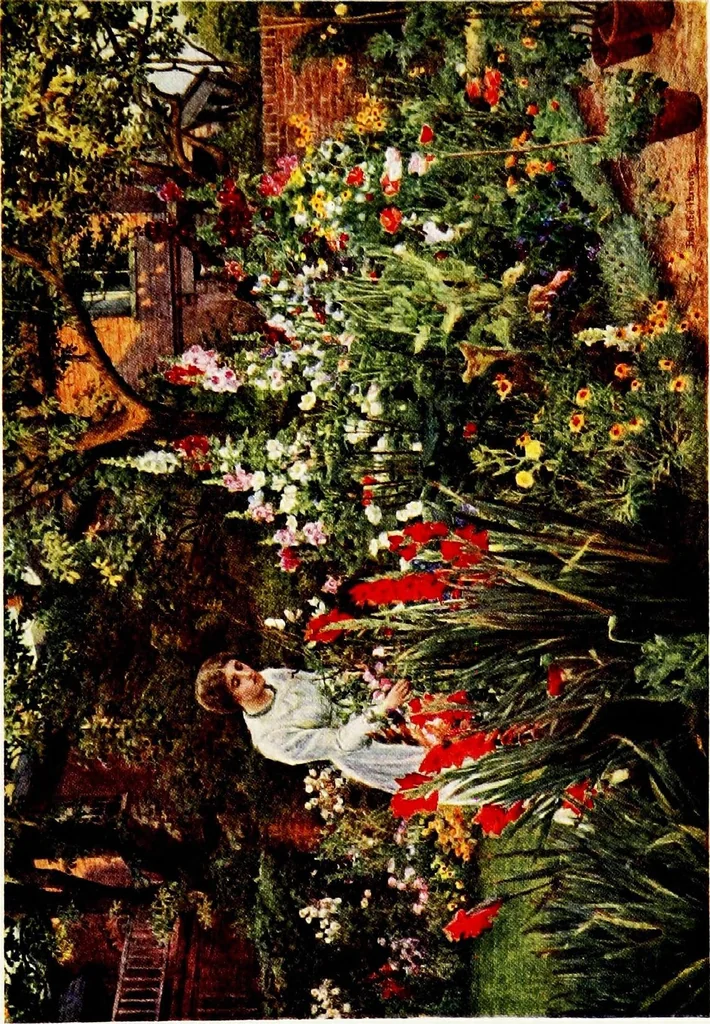 An illustration from Gardens of England, 1911, leaf 32