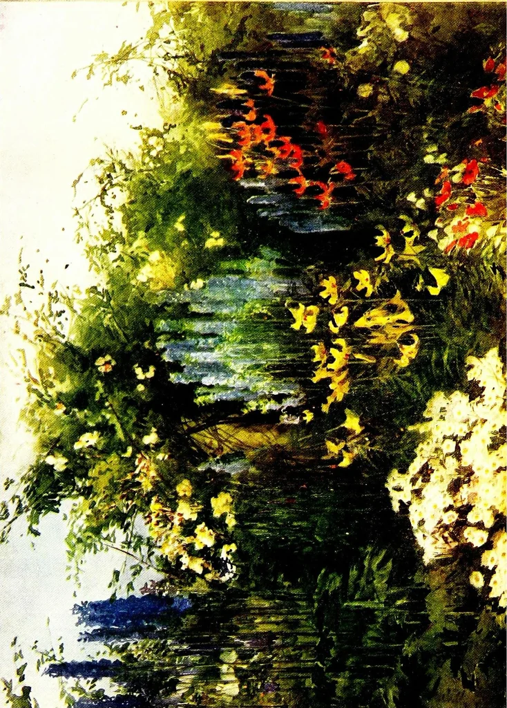 An illustration from Flower grouping in English, Scotch & Irish gardens; notes & 56 sketches in colour, 1907, leaf 118