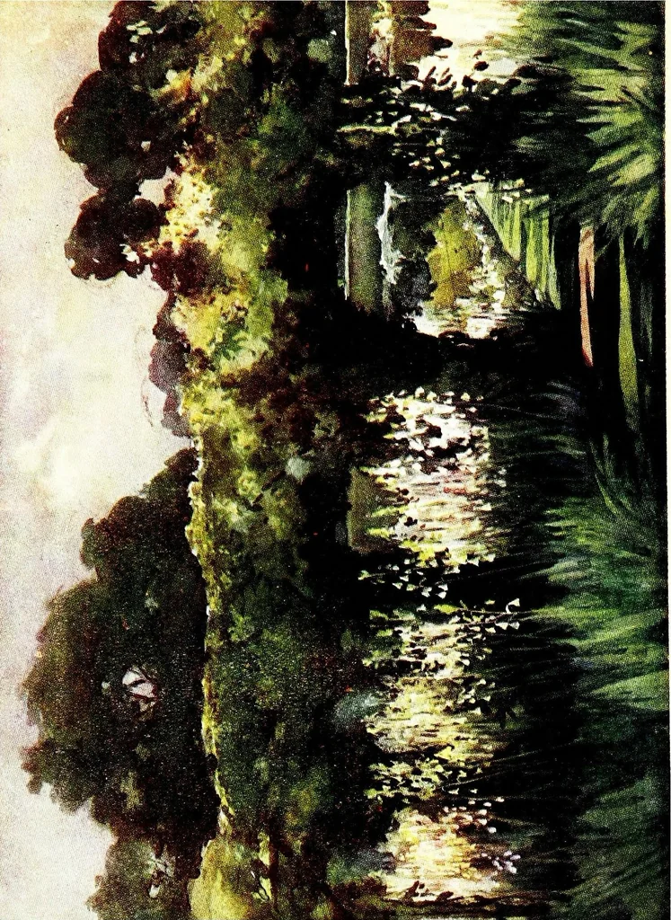 An illustration from Flower grouping in English, Scotch & Irish gardens; notes & 56 sketches in colour, 1907, leaf 291