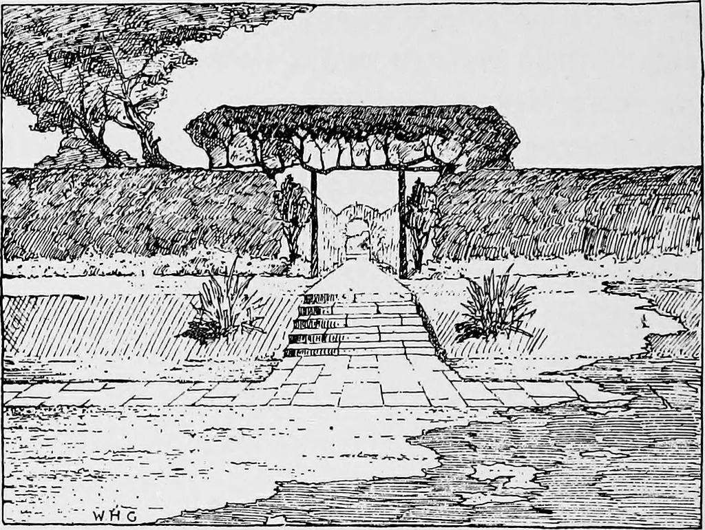 An illustration from Gardens in the making, 1914, leaf 107